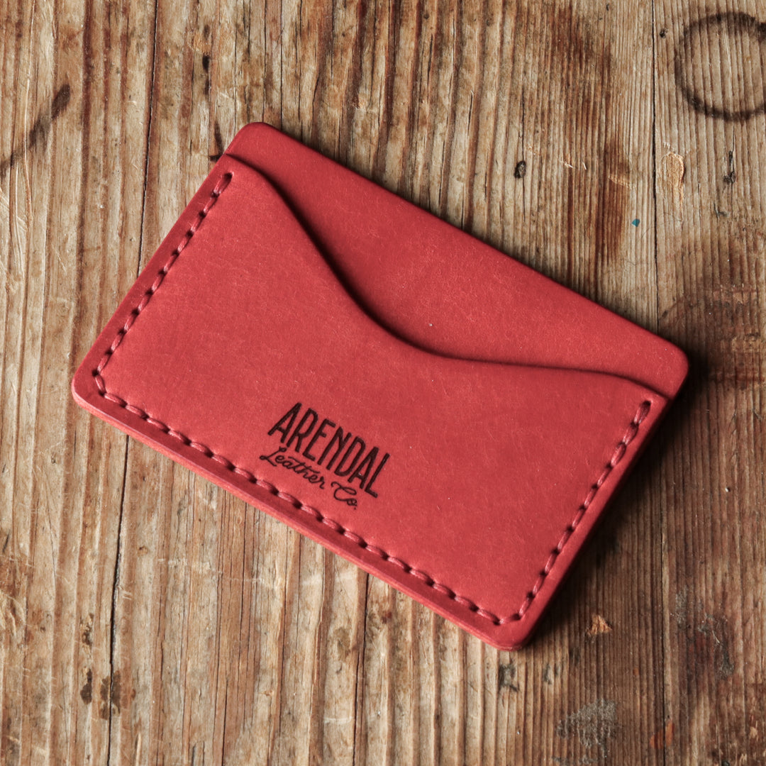 LIMITED: Slim Wallet - Dollaro Red